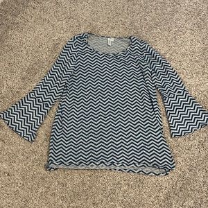 Long sleeve chevron shirt size 1X by TACERA